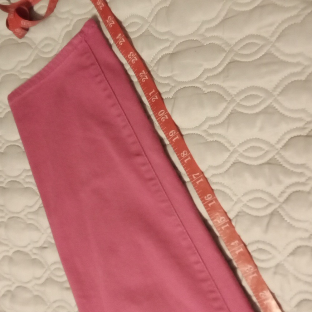 Chicos So Slimming Girlfriend Ankle 5 Pocket Jeans size 2.5R Dark Pink - Picture 4 of 6